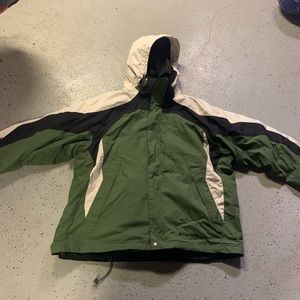 Columbia XL ski coat green